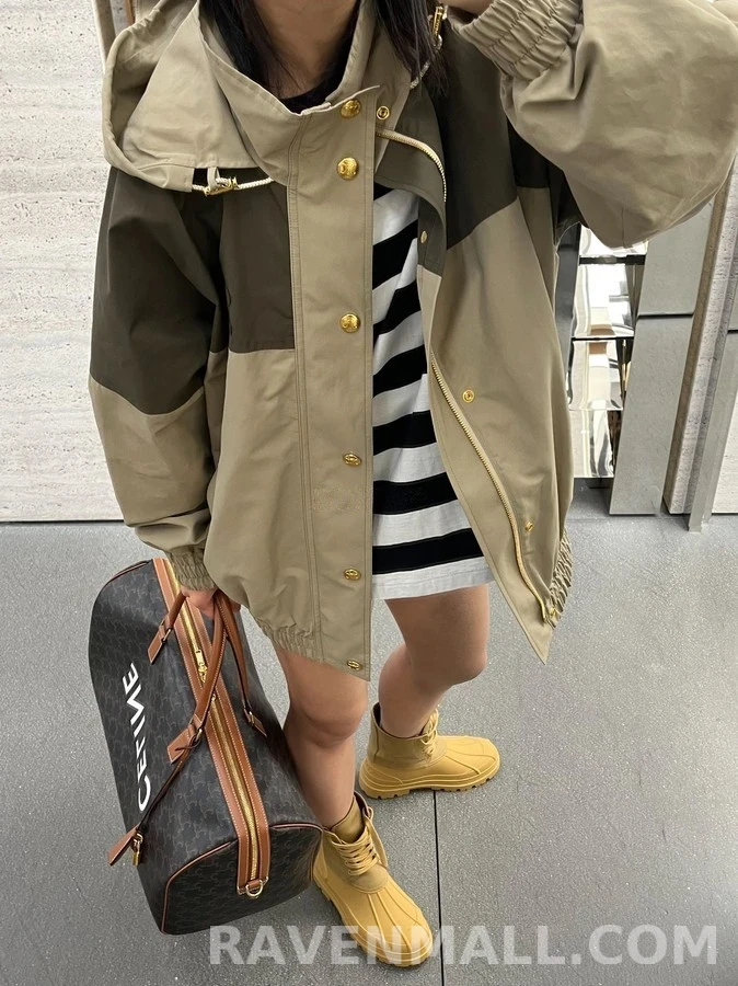 셀린느 셀린느 Riley 캔버스 레이스업 부츠 상세 이미지