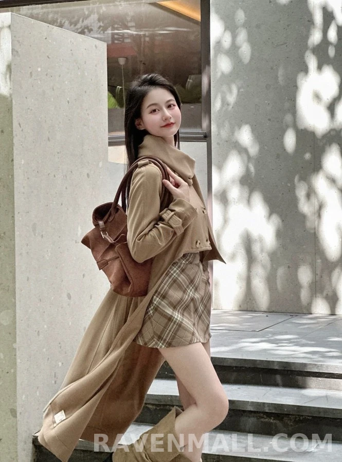 버버리 버버리 체크 A라인 미니 스커트 상세 이미지