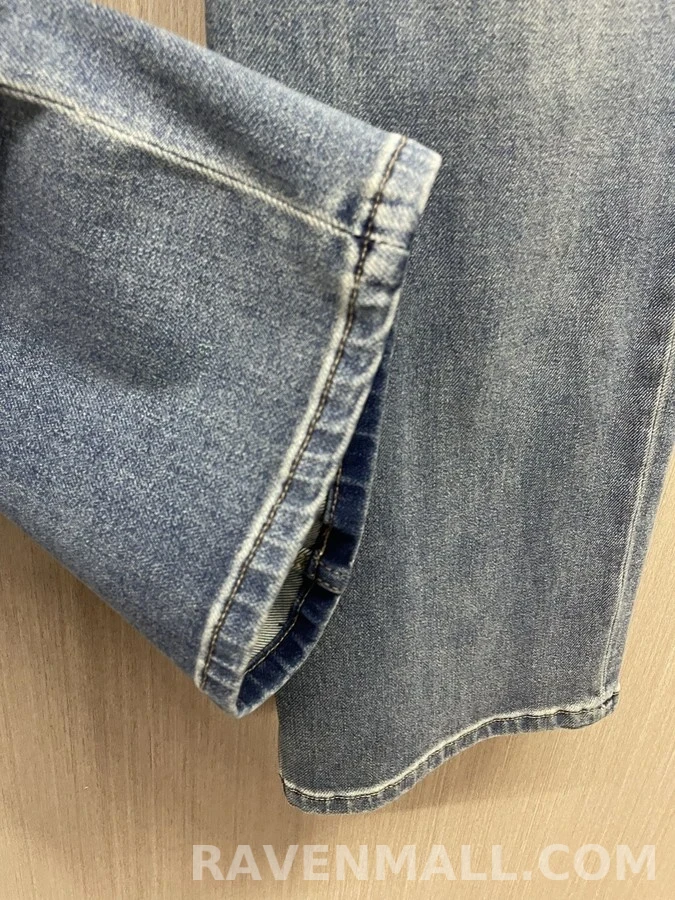 브루넬로 쿠치넬리 브루넬로 쿠치넬리 복고풍 워싱 와이드핏 데님 팬츠 상세 이미지