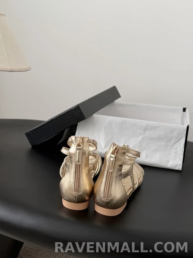샤넬 샤넬 진주 플라워 글래디에이터 샌들 상세 이미지