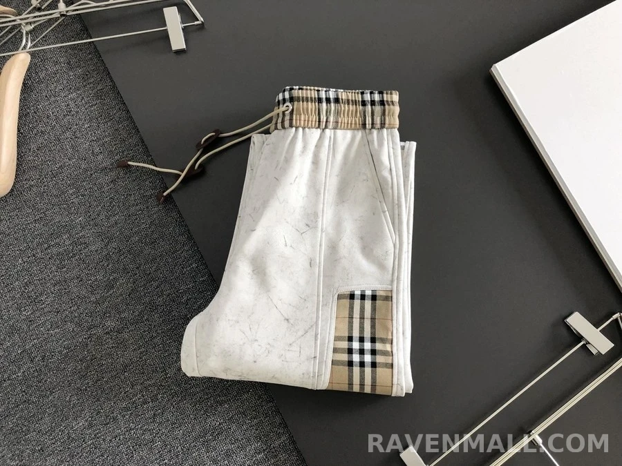 버버리 버버리 마블 패턴 체크 팬츠 상세 이미지