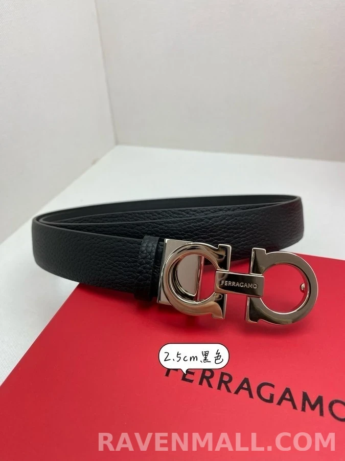 페라가모 페라가모 Gancini 가죽 벨트 상세 이미지