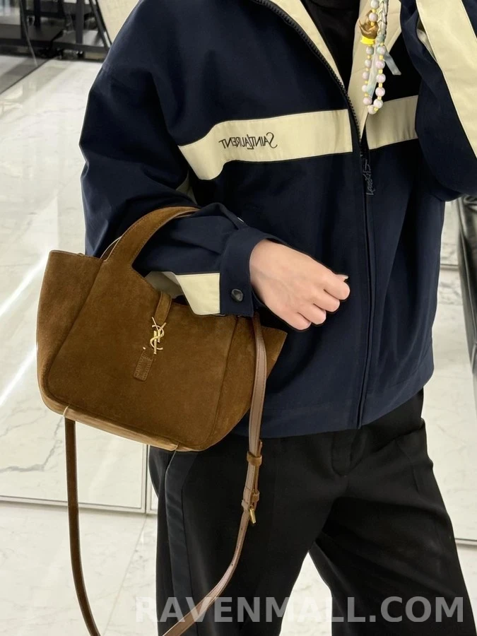 생로랑 세인트로랑 배색 레터링 집업 자켓 상세 이미지