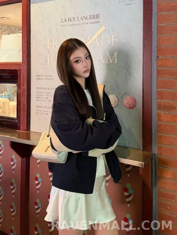 생로랑 세인트로랑 배색 스트라이프 코튼 캔버스 자켓 상세 이미지