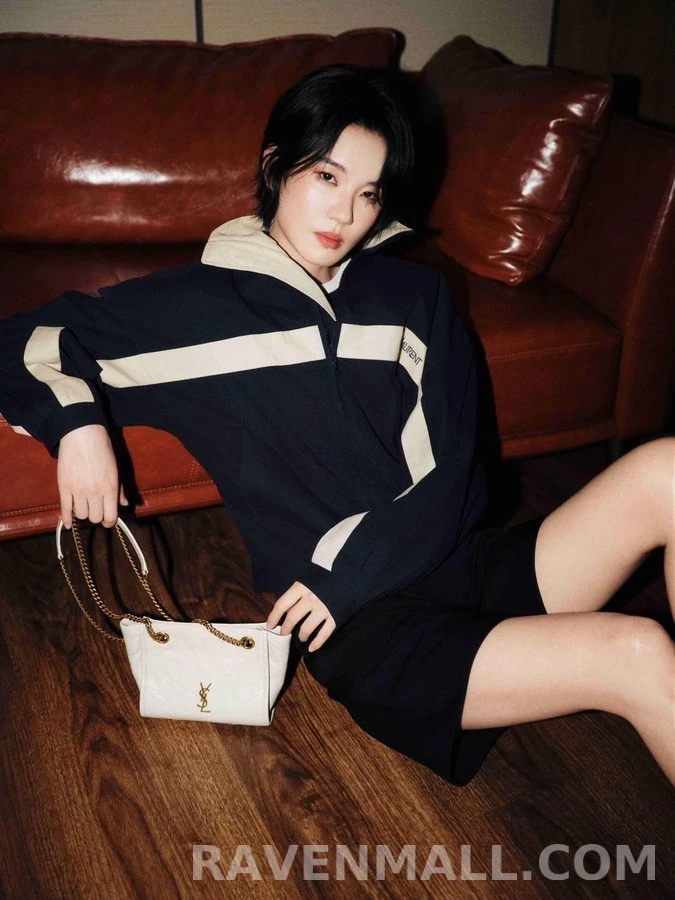 생로랑 세인트로랑 배색 스트라이프 코튼 캔버스 자켓 상세 이미지