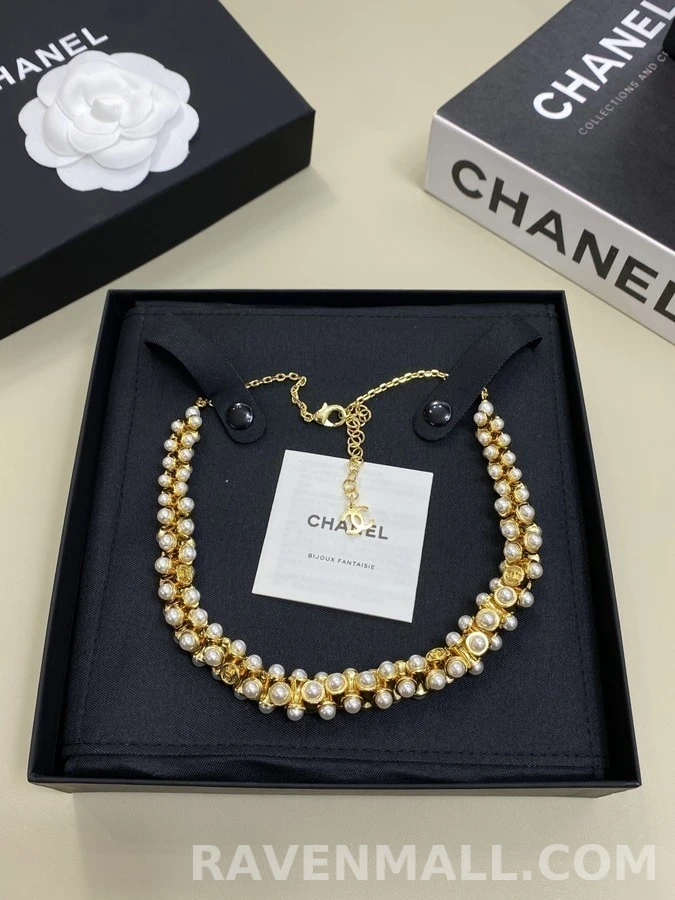 샤넬 샤넬 진주 위빙 네크리스 상세 이미지