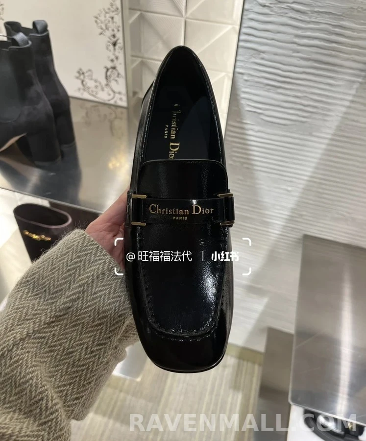 디올 디올 페이턴트 스퀘어 토 로퍼 상세 이미지