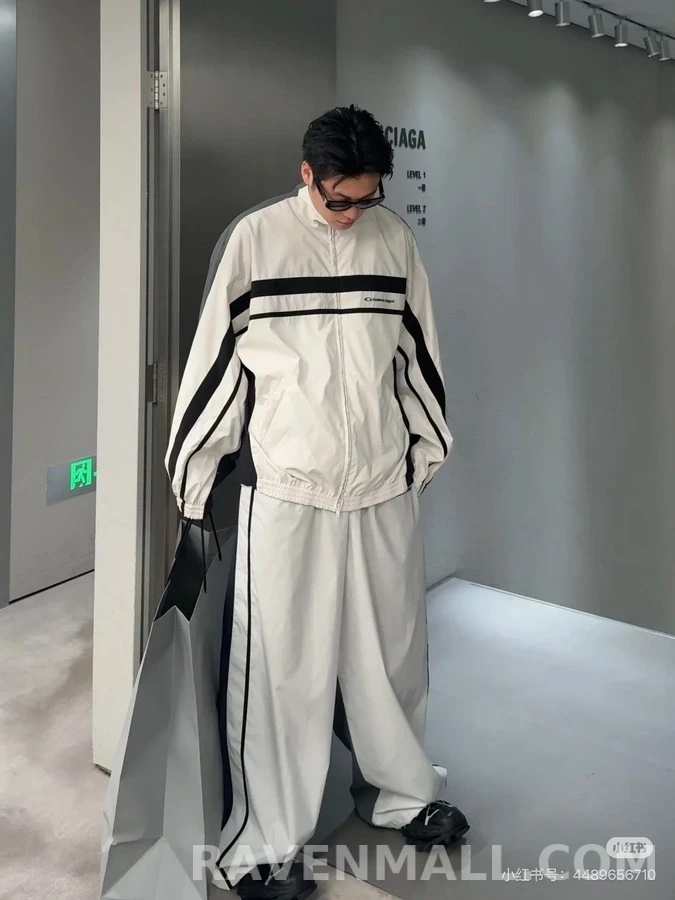 발렌시아가 발렌시아가 컬러블록 스트라이프 자켓 상세 이미지