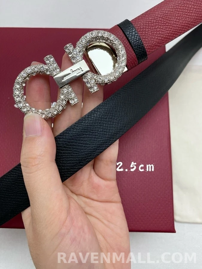 페라가모 페라가모 간치니 크리스탈 버클 벨트 상세 이미지