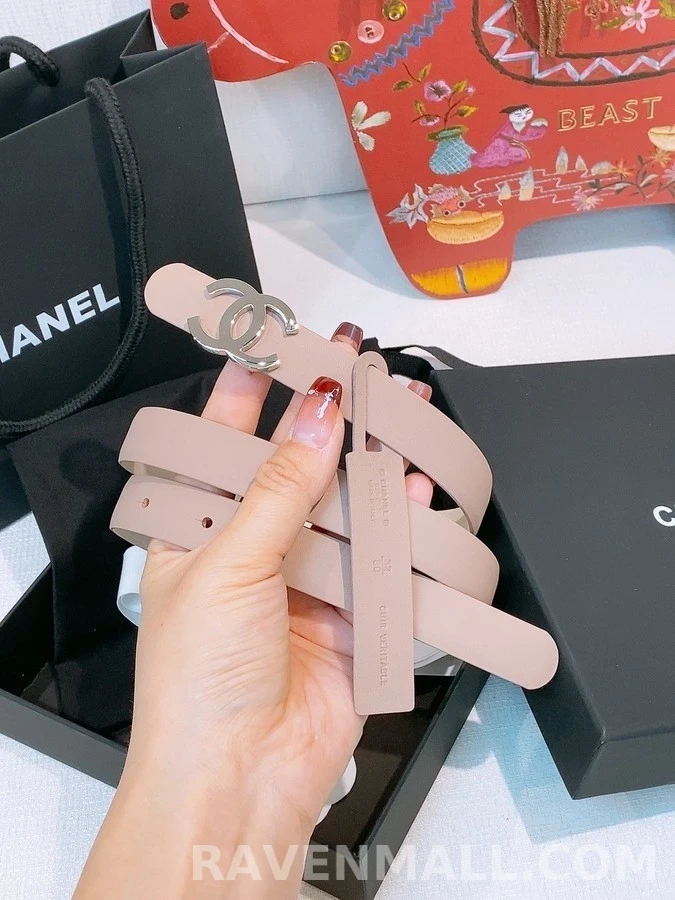 샤넬 샤넬 더블 C 로고 슬림 벨트 상세 이미지