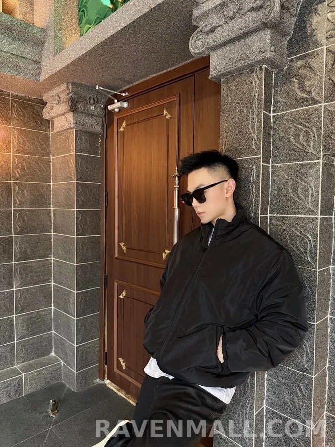 생로랑 세인트로랑 로고 자수 코튼 자켓 상세 이미지
