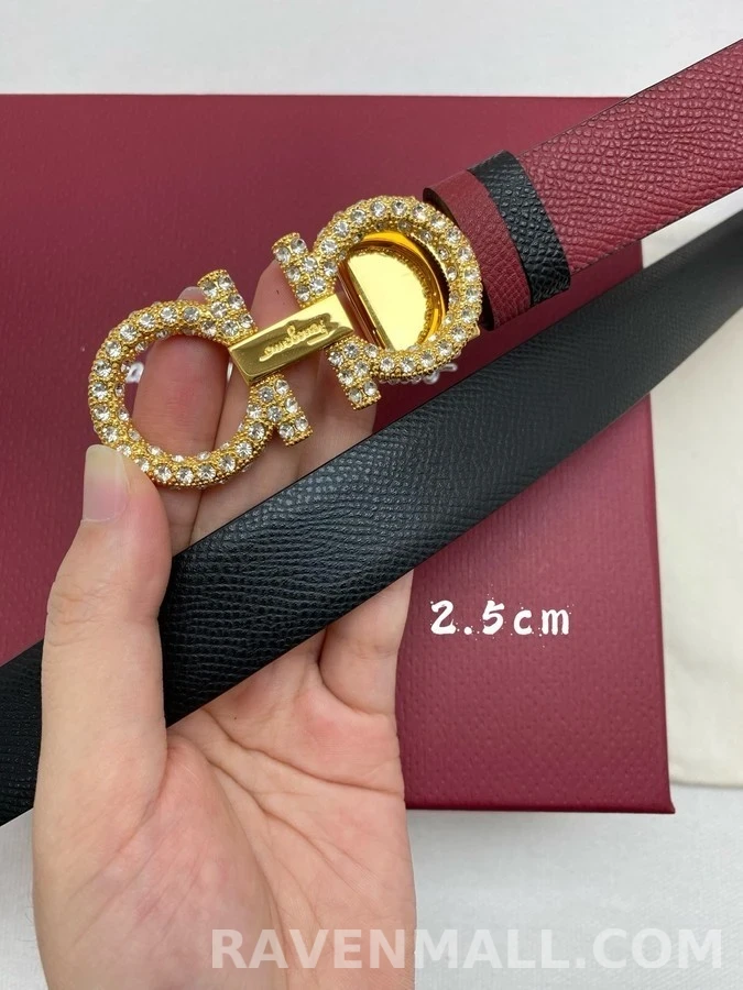페라가모 페라가모 크리스탈 간치니 리버서블 벨트 상세 이미지