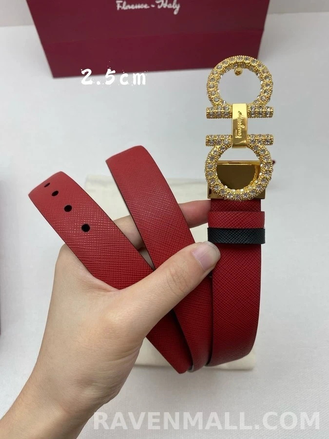 페라가모 페라가모 크리스탈 간치니 리버서블 벨트 상세 이미지