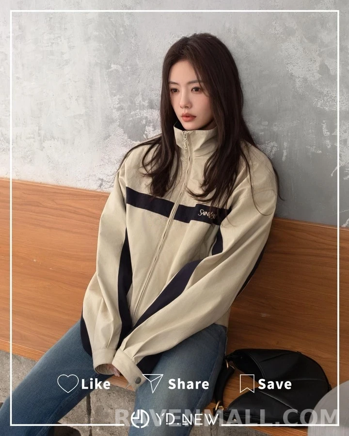 생로랑 세인트로랑 스트라이프 코튼 자켓 상세 이미지