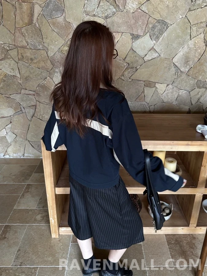 생로랑 세인트로랑 로고 자수 배색 자켓 상세 이미지