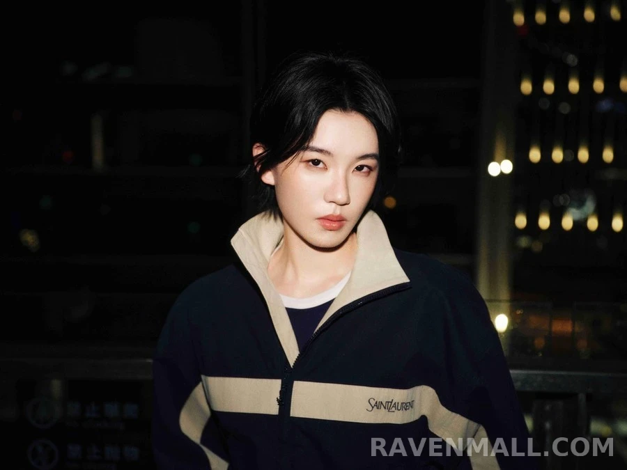 생로랑 세인트로랑 로고 자수 배색 자켓 상세 이미지