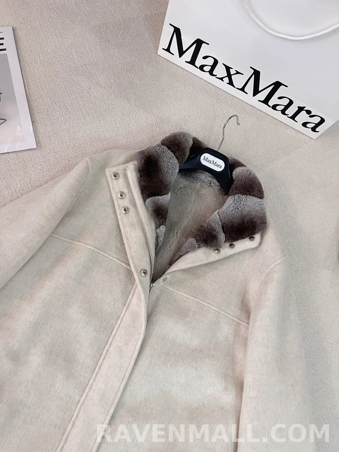 로로피아나 로로피아나 퍼 칼라 울 코트 상세 이미지