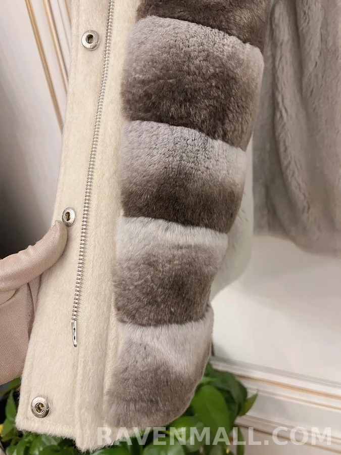 로로피아나 로로피아나 퍼 칼라 울 코트 상세 이미지
