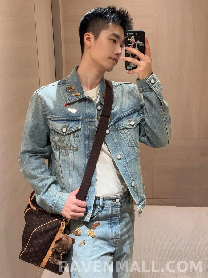 루이비통 루이비통 자수 데님 자켓 상세 이미지