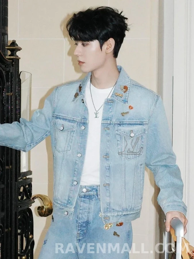 루이비통 루이비통 자수 데님 자켓 상세 이미지
