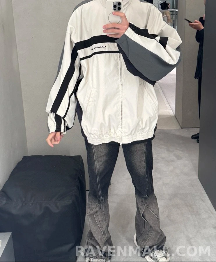 발렌시아가 발렌시아가 배색 스트라이프 자켓 상세 이미지