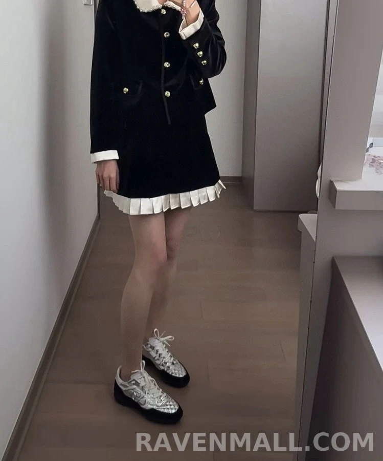 샤넬 샤넬 메탈릭 퀼팅 스니커즈 상세 이미지