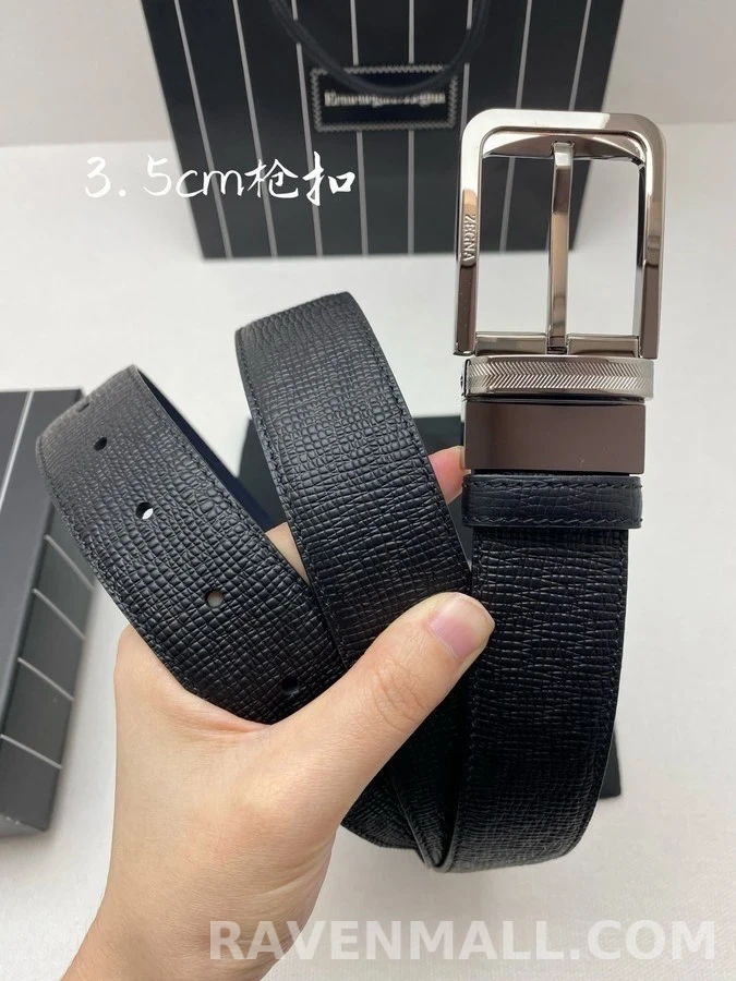 제냐 제냐 양면 가죽 벨트 상세 이미지