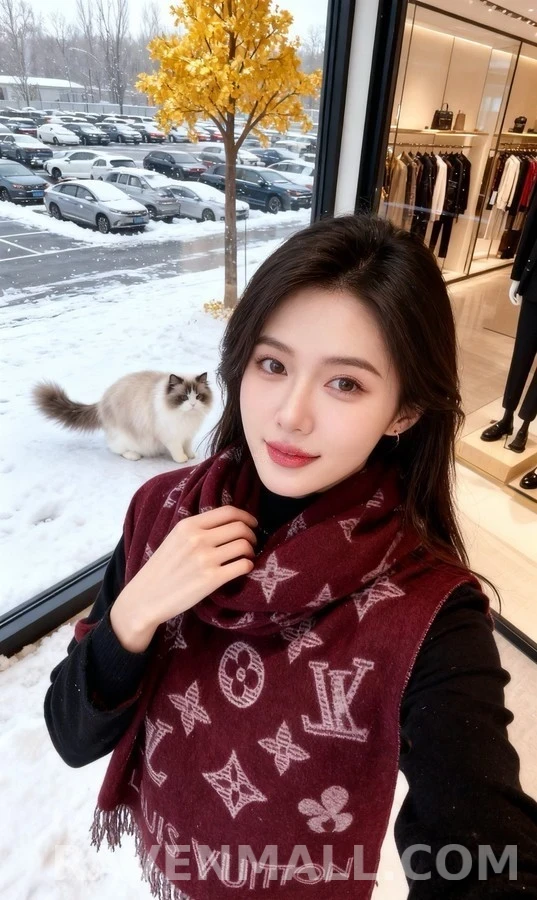 루이비통 루이비통 에센셜 샤인 모노그램 머플러 상세 이미지