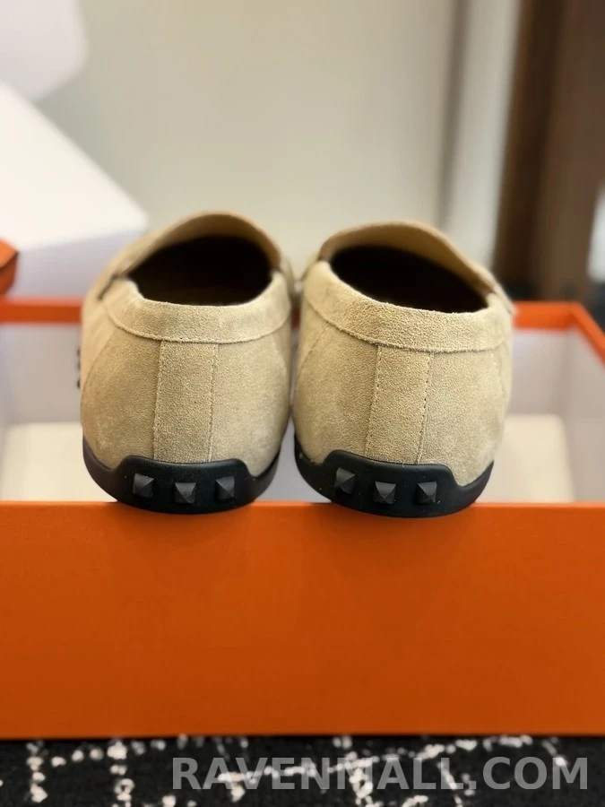 에르메스 에르메스 H 장식 스웨이드 로퍼 상세 이미지