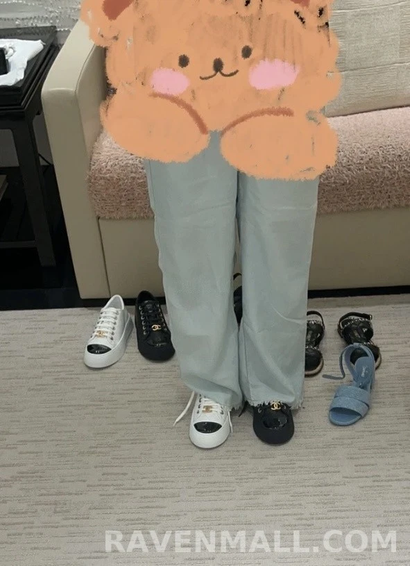 샤넬 샤넬 퀼팅 토캡 스니커즈 상세 이미지