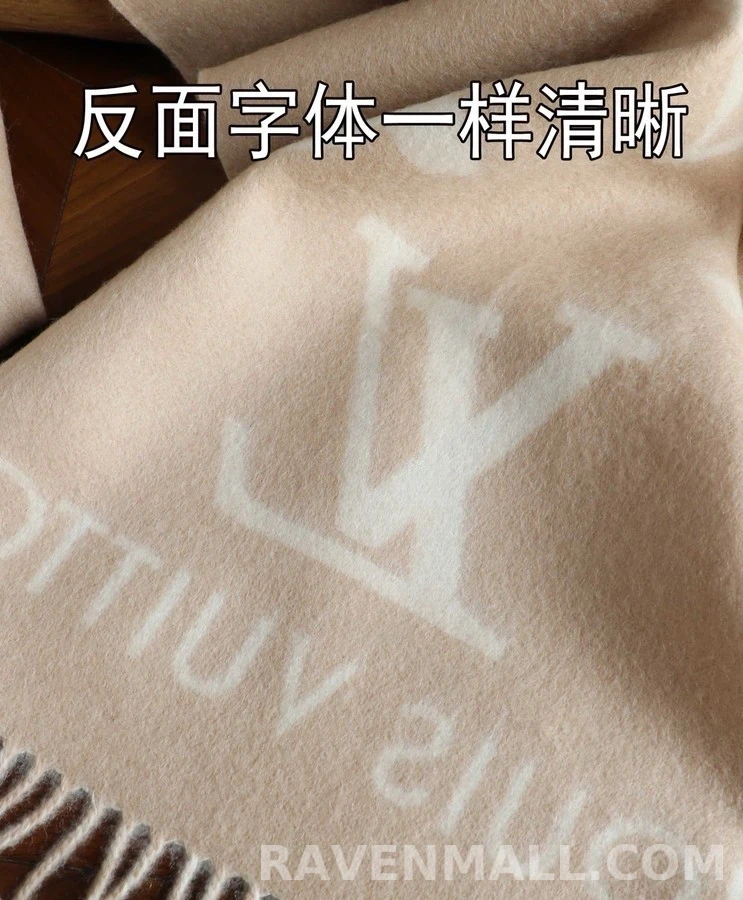 루이비통 루이비통 모노그램 캐시미어 스카프 상세 이미지