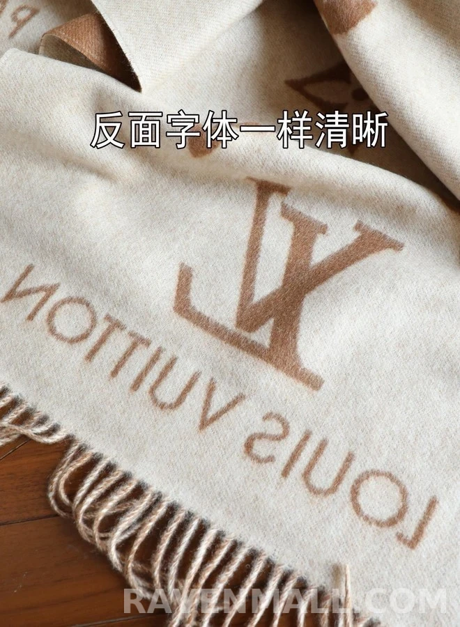 루이비통 루이비통 모노그램 리버서블 캐시미어 머플러 상세 이미지