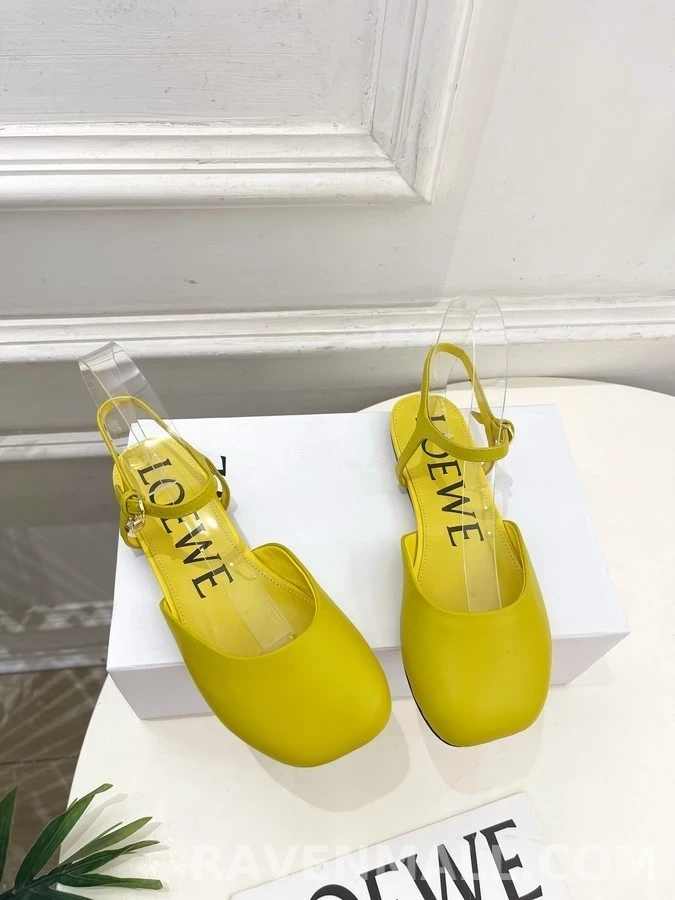 로에베 로에베 Toy 앵클 스트랩 발레리나 플랫 상세 이미지