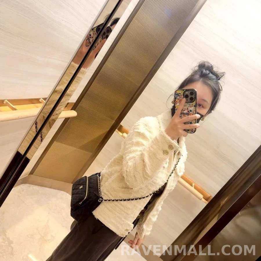 샤넬 샤넬 체인 레더 반원 귀걸이 상세 이미지