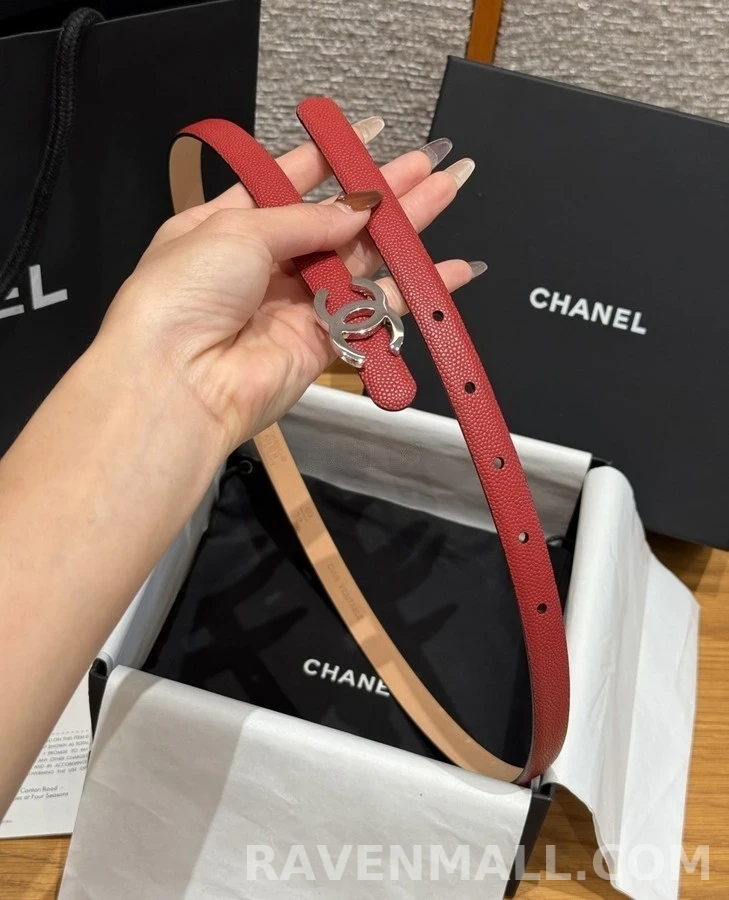 샤넬 샤넬 더블 C 로고 벨트 상세 이미지