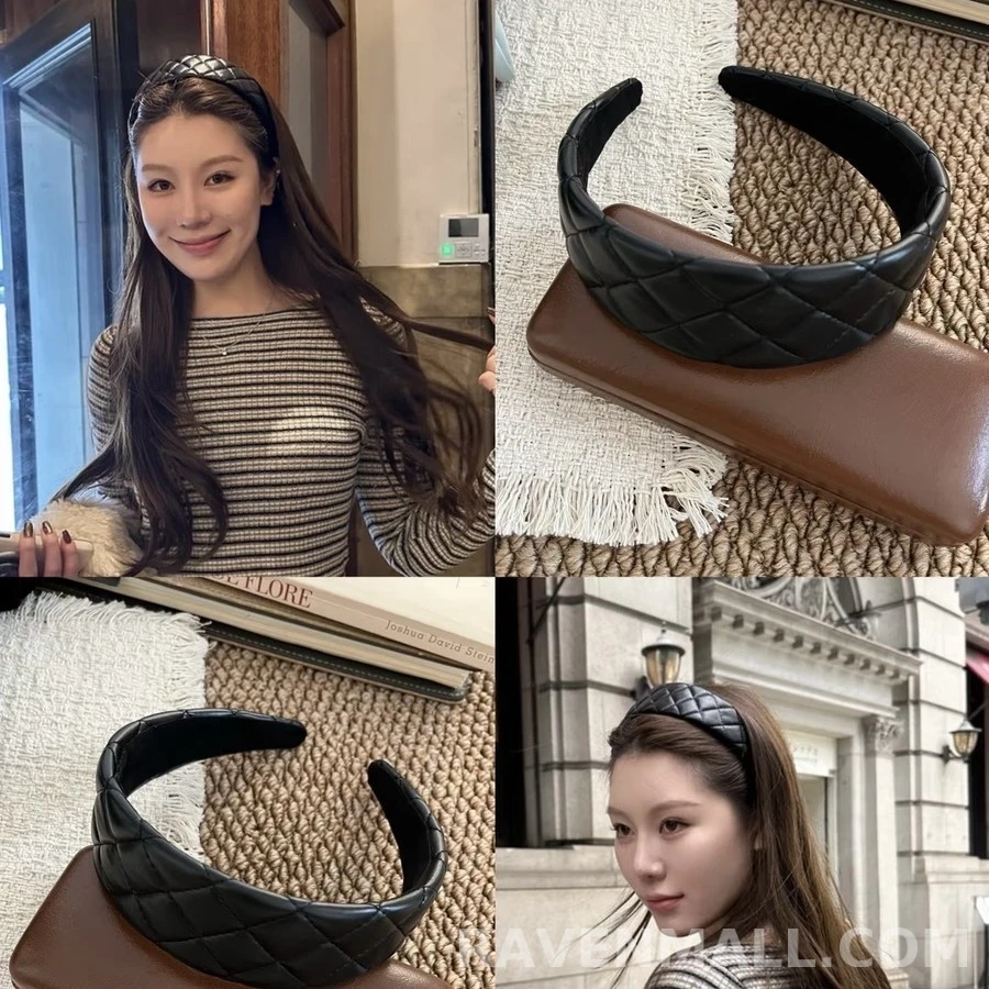 샤넬 샤넬 퀼팅 레더 헤어밴드 상세 이미지