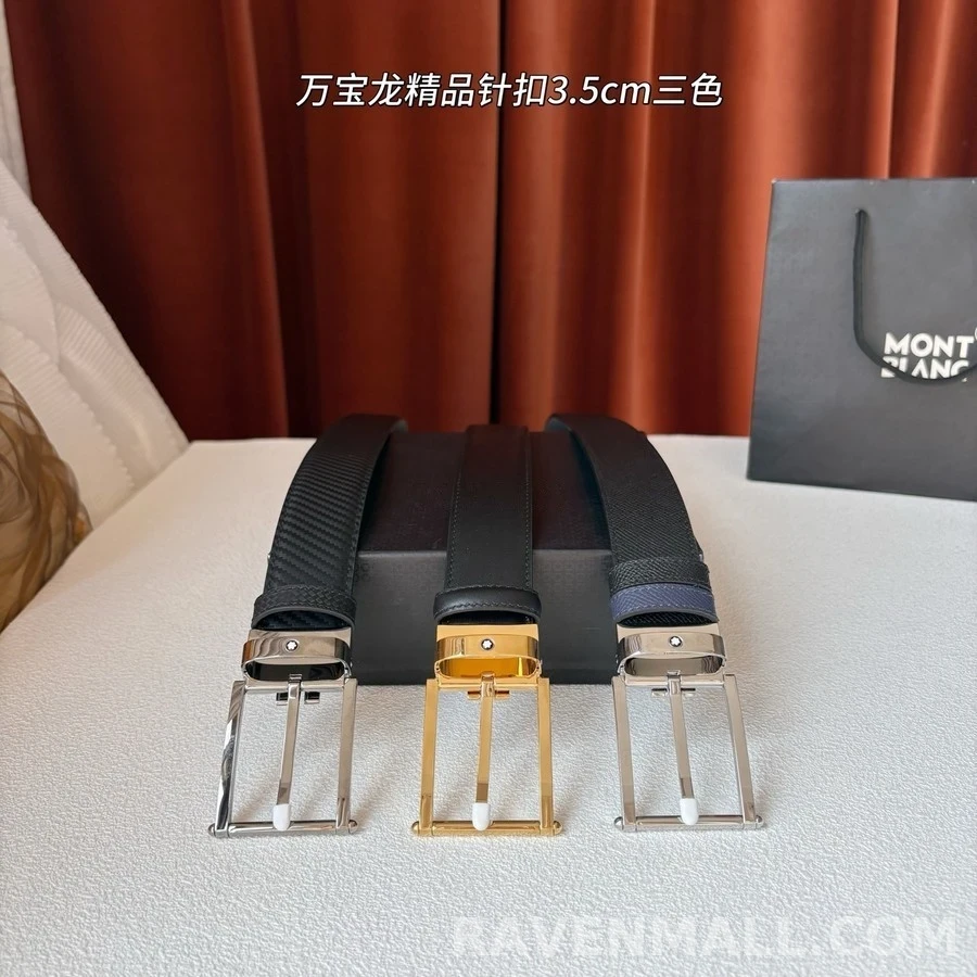 몽블랑 몽블랑 버클 가죽 벨트 상세 이미지