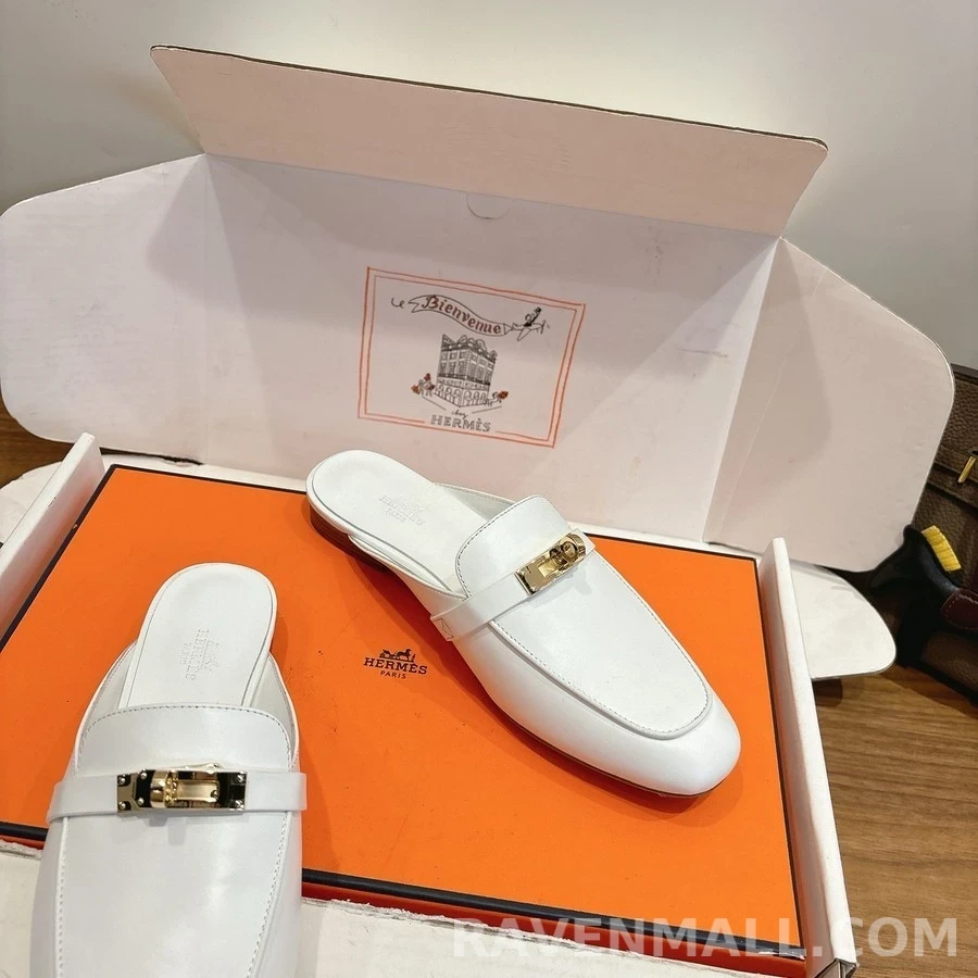 에르메스 에르메스 에클레르 H 로고 로퍼 뮬 상세 이미지