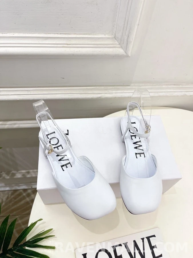 로에베 로에베 Toy 앵클 스트랩 발레 플랫 상세 이미지