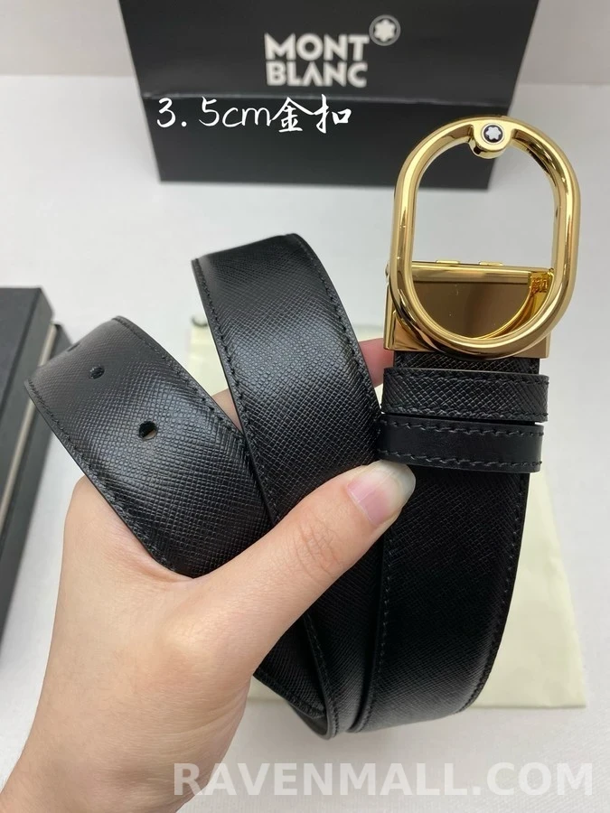 몽블랑 몽블랑 버클 레더 벨트 상세 이미지