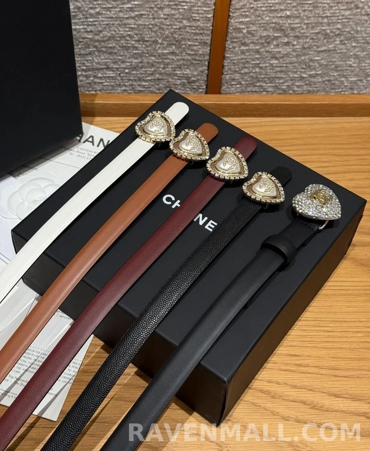 샤넬 샤넬 하트 진주 로고 벨트 상세 이미지
