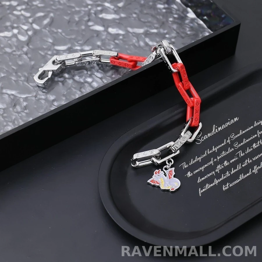 루이비통 루이비통 모노그램 체인 팔찌 드래곤 참 상세 이미지