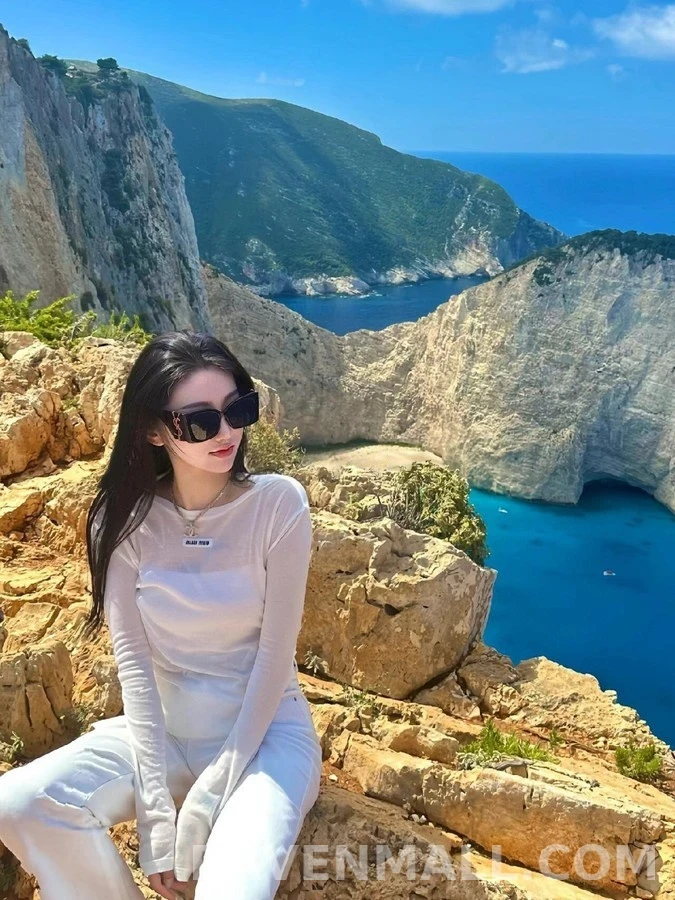 미우미우 미우미우 로고 긴팔 티셔츠 상세 이미지