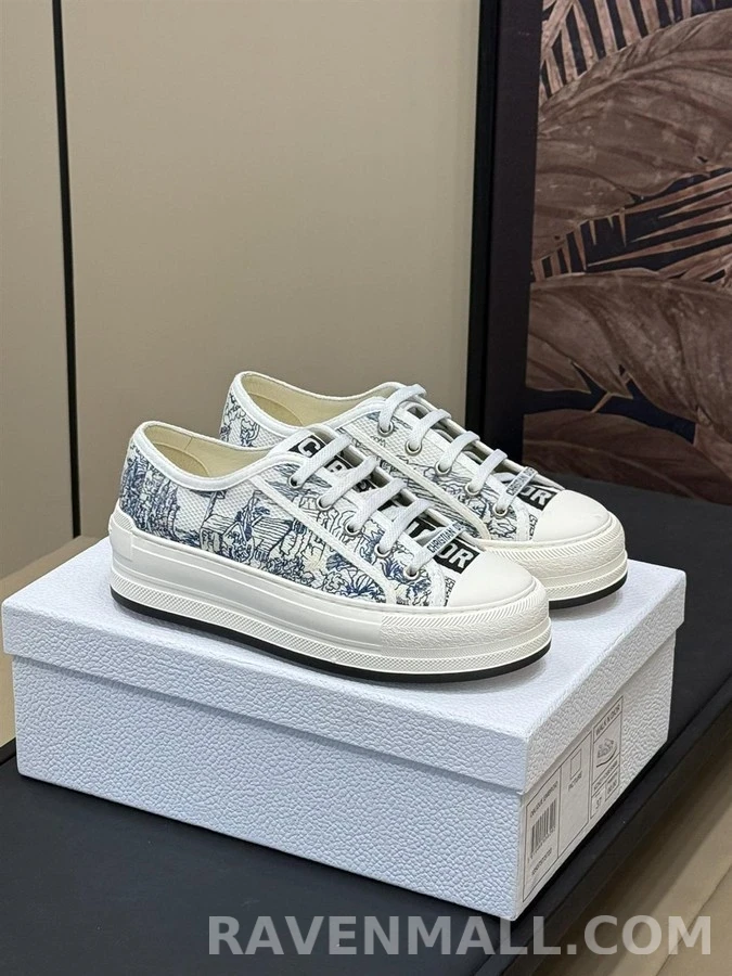 디올 디올 Walk'n'Dior 플랫폼 스니커즈 Toile de Jouy 상세 이미지