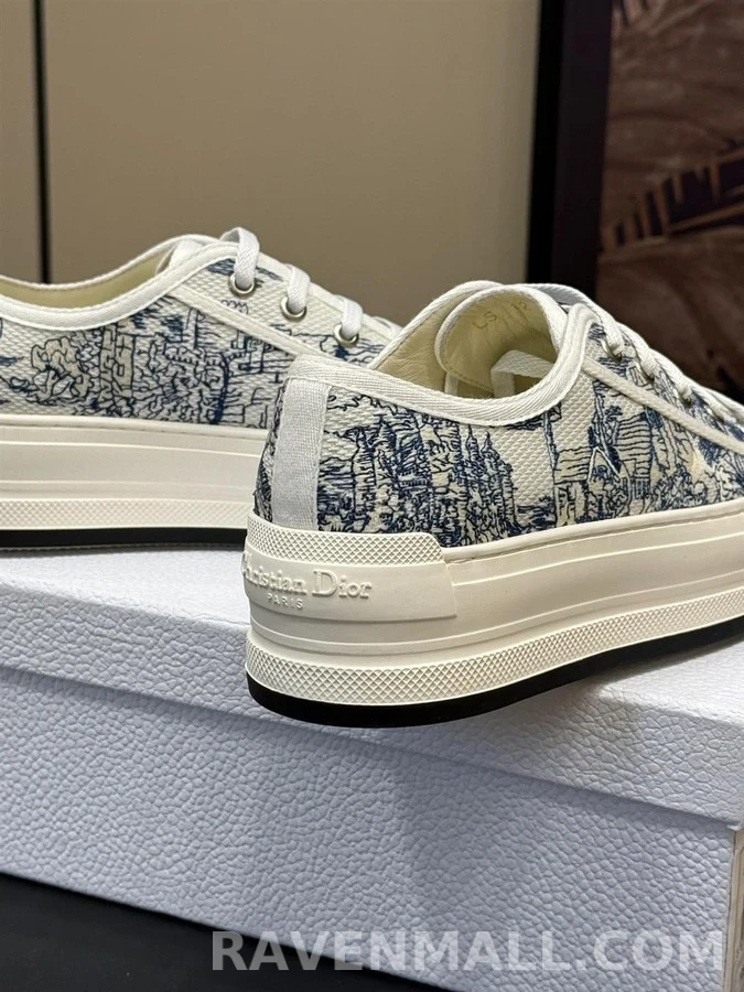 디올 디올 Walk'n'Dior 플랫폼 스니커즈 Toile de Jouy 상세 이미지