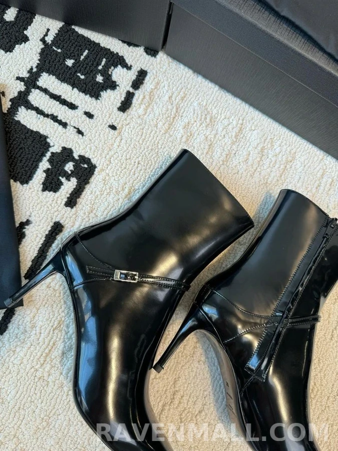 생로랑 생로랑 글레이즈드 레더 Vendome 부츠 상세 이미지