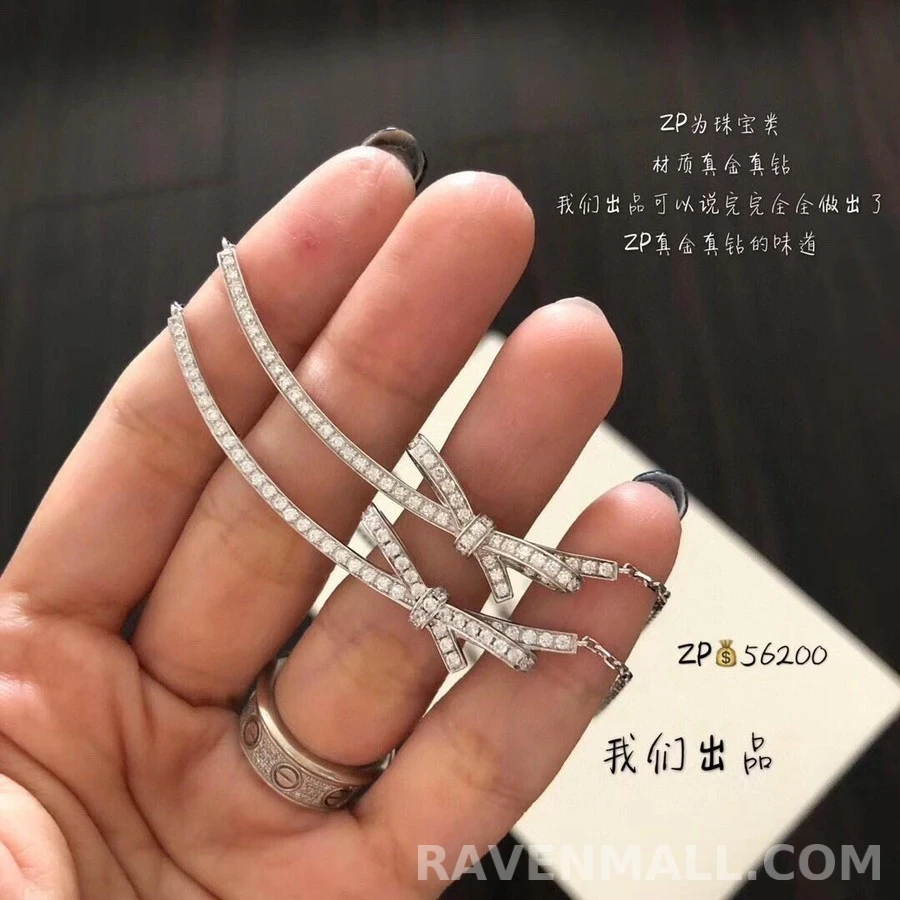 샤넬 샤넬 리본 다이아몬드 네크리스 상세 이미지