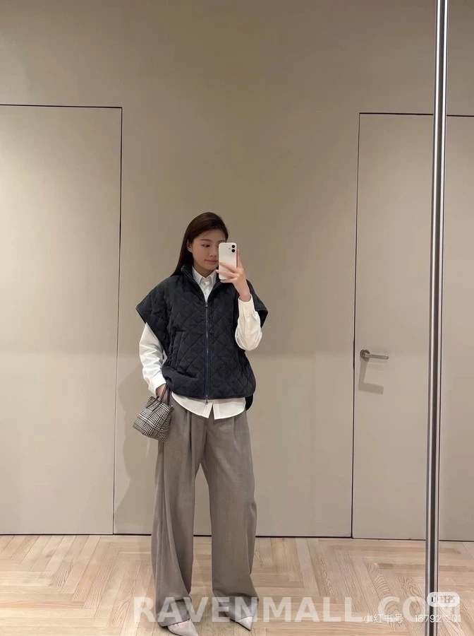 브루넬로 쿠치넬리 브루넬로 쿠치넬리 퀼팅 코듀로이 드로스트링 케이프 자켓 상세 이미지