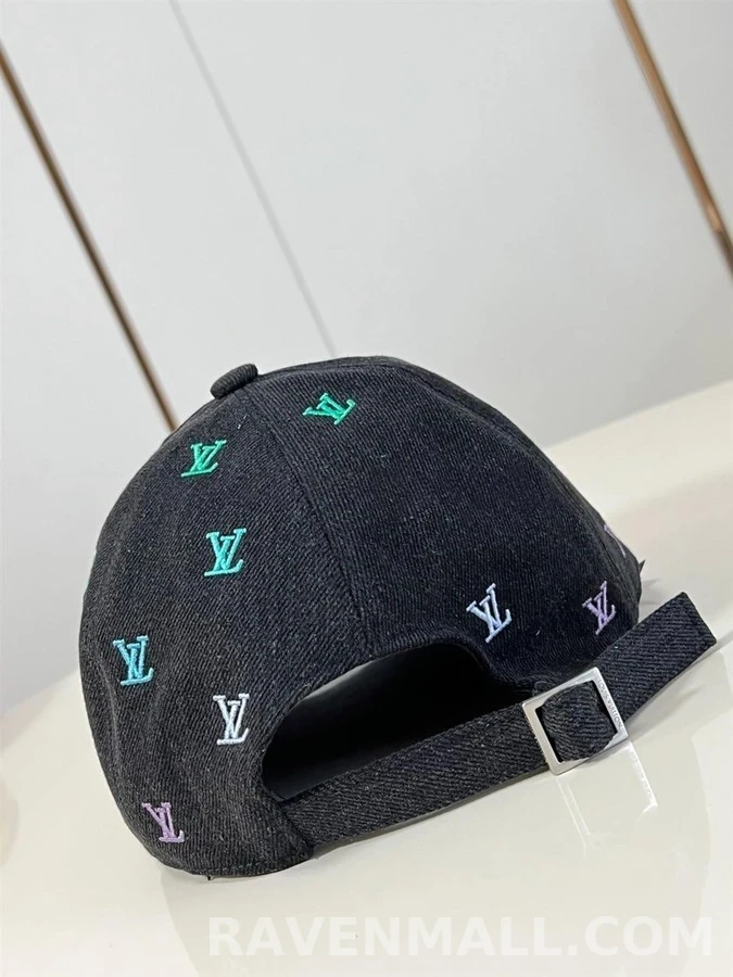 루이비통 루이비통 LV 블라송 셰이딩 데님 캡 상세 이미지