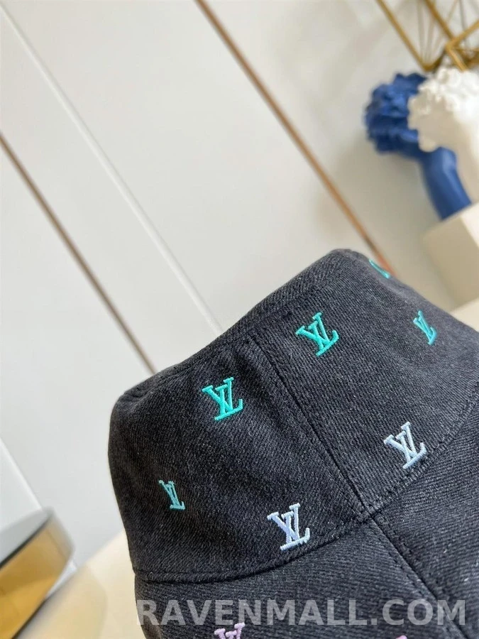 루이비통 루이비통 LV 블라종 셰이딩 데님 리버서블 버킷햇 상세 이미지